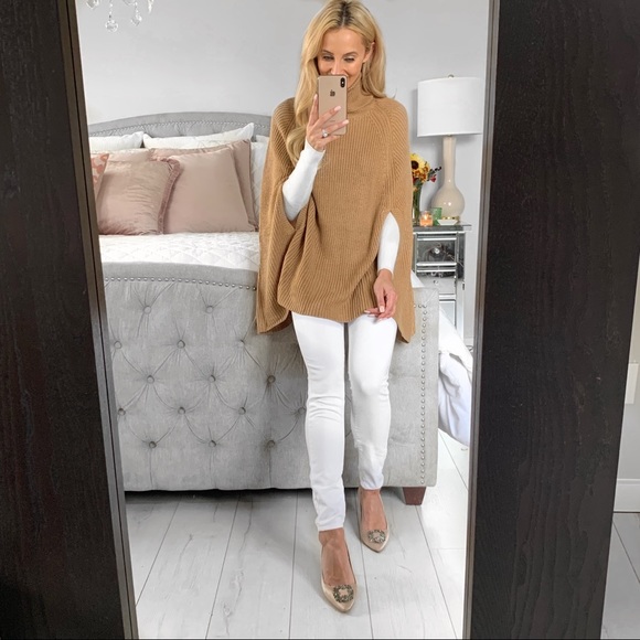 Camel Cloak Turtleneck Sweater - Picture 2 of 8